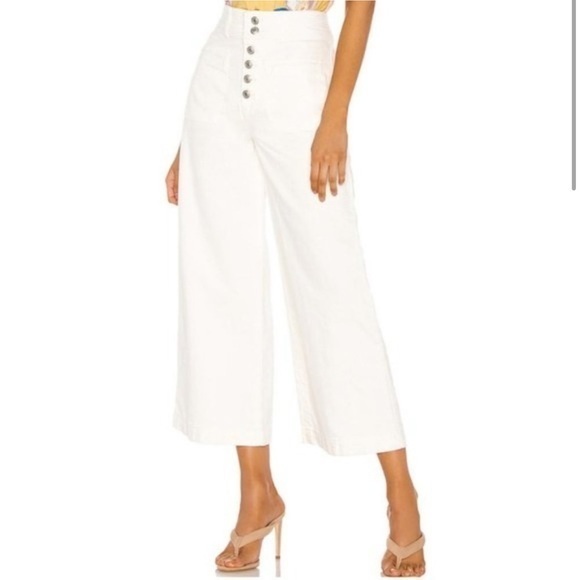 Colette Wide Leg in white ivory - Picture 1 of 4